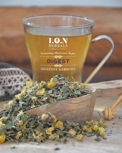 Cramping, wind, bloating and a change in bowel habits? This Digest Herbal Tea supports general digestive health.