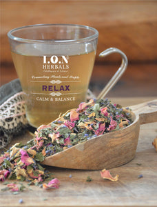 A herbal tea to minimise the impact of stress providing a relaxing effect.