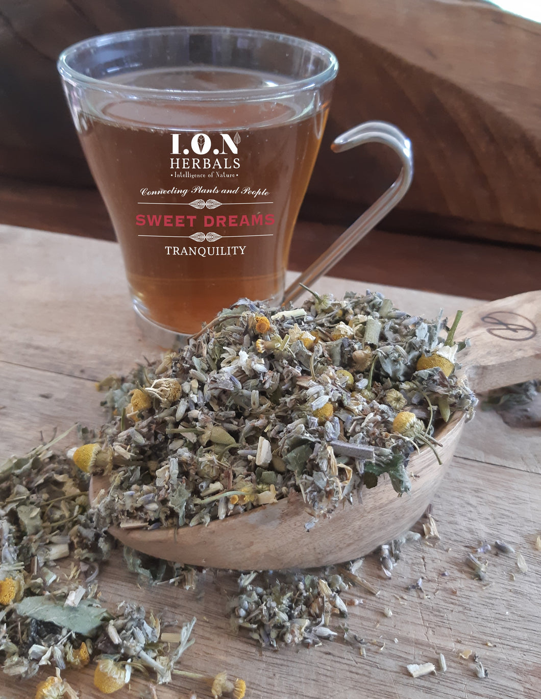 A herbal tea blend of soothing herbs that may reduce anxiety, promote relaxation and evoke more vivid dreams.