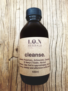 Cleanse is a liquid herbal tincture that may help if you are constantly experiencing fatigue, skin problems, foggy thinking and poor memory, indigestion, or lowered immune response.