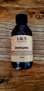 immune herbal tincture for cold, coughs and flu support